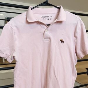 Abercrombie & Fitch Soft Pink Polo Shirt